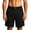 Mens Shorts Black, variant on Cotton Linen Mens Shorts Breathable Button Elastic Waist Business Casual Golf Short Pants Dad Gifts