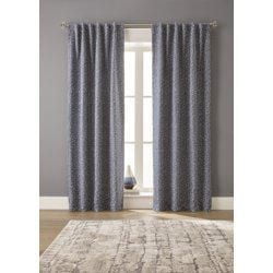 Better Homes & Gardens Panneau de rideau occultant bouclé, 1 pièce, noir, 50 po L x 84 po L Rideau de fenêtre occultant Boucle