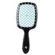 thumbnail image 2 of Cepillo de pelo de salón de masaje de cuero cabelludo con peine de cojín de aire de dientes anchos (negro azul), 2 of 9