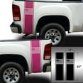 thumbnail image 2 of American USA Flag Racing Stripes Rear Truck Bed Vinyl Decal Sticker Styling Straight Lines Sport Lines Compatible with Most Pickup Trucks Back Graphic Sporting (11" x 35", Pink), 2 of 8