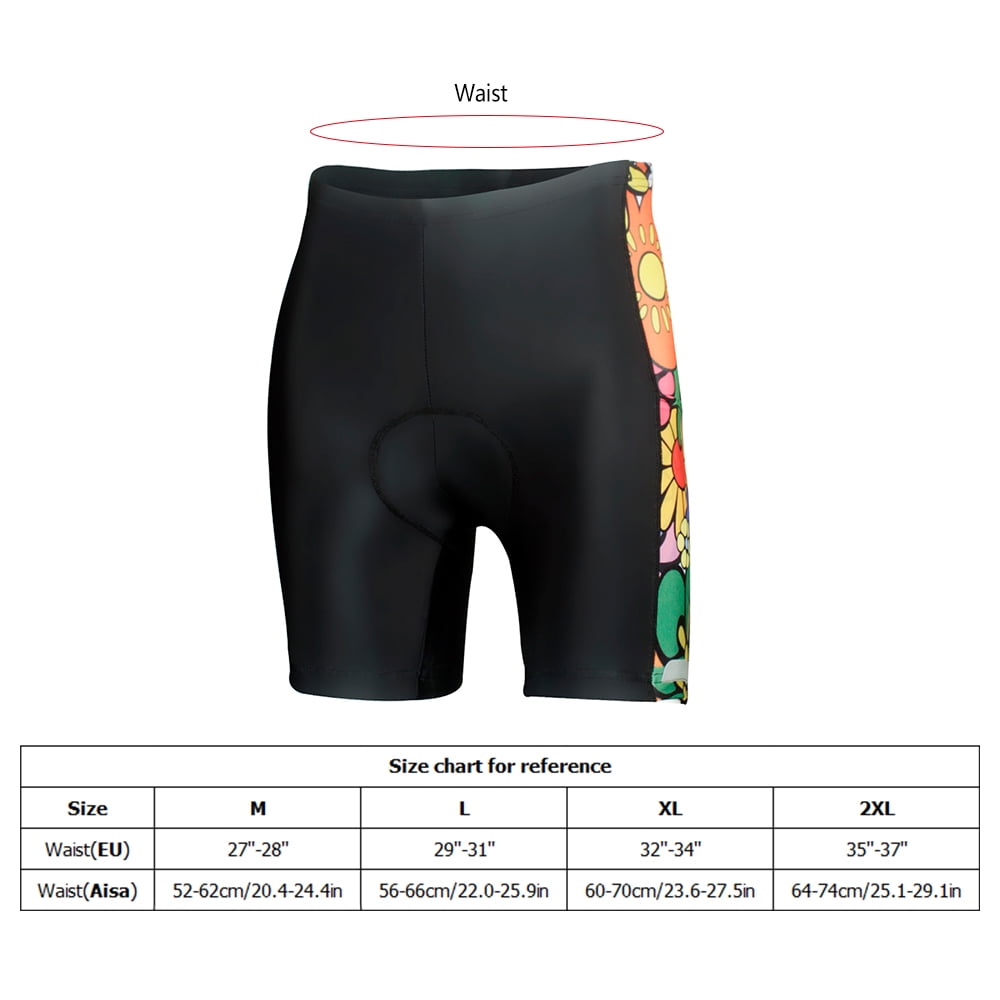 patterned cycling shorts