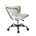 thumbnail image 3 of Pemberly Row Modern Vinyl Seat Height Adjustment Task Office Chair in White, 3 of 4