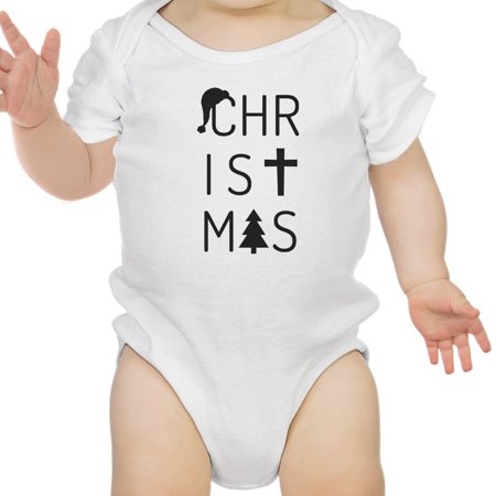 

Letters Christmas Baby Bodysuit Cute Holiday Gifts For New Parents