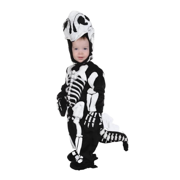 Underwraps Kids' Black Stegosaurus Fossil Costume - Size 4-6