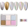thumbnail image 1 of Six Color Aurora Powder For Nail Glitter Nail Polish Powder 4g D6l8, 1 of 8