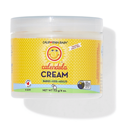 California Baby Calendula Cream | 100% Plant-Based Moisturizer | Lavender Baby Lotion | Face Moisturizer For Dry Skin | Hypoallergenic | 4 oz / 113g