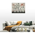 thumbnail image 5 of Farmhouse Bathroom Wall Decor Rustic Floral Bathroom Decor Wall Art Bathroom Picture for Wall Country Eucalyptus Leaves Red Flower Painting Canvas Prints Modern Framed Home Decor 16''''x12'''', 5 of 6