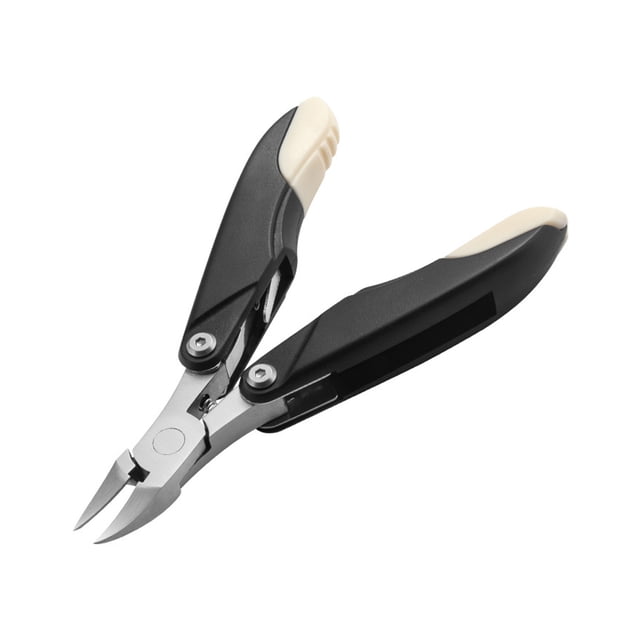 Nipper Nipper Acero Inoxidable Belleza Pedicura Cuidado Clipper Viaje portátil DIY Recorte Recorte Salón Pollón Papeler Poder Plier Scissors Negro Noticed CE002942-02