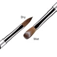 thumbnail image 3 of dianhelloya Nail Art Brush Metal Handle Soft Faux Mink Bristles Multifunctional UV Gel Carving Pen Professional Manicure Tool Nail Acrylic Liquid Powder Painting Pen, 3 of 8