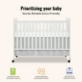 thumbnail image 3 of Dream On Me Carson Classic 3-In-1 Convertible Crib, White, 3 of 7