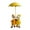 Yellow, variant on Bothyi Duck Holding Umbrella Statue Craft Garden Decoration for Yard Garden Outside Double Duck