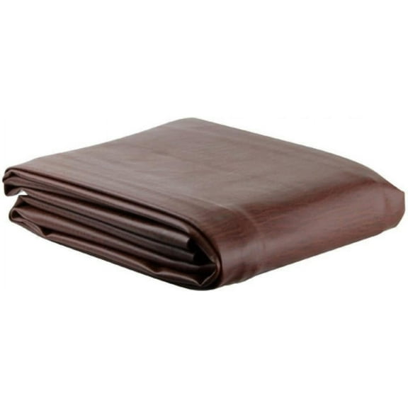 Ozone Brown Leatherette Pool Table Cover - 8 Foot