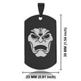 thumbnail image 2 of Stainless Steel Persian Immortal Warrior Champion Dog Tag Keychain Circle Ring, 2 of 2