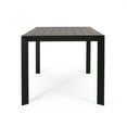 thumbnail image 7 of Combes Aluminum Outdoor Dining Table, Black, 7 of 7
