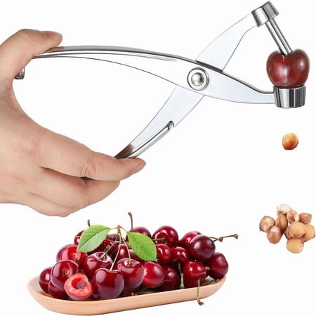 Cherry Pitter Cherry Picker Easy to use,Heavy Duty Cherry Tool all metal construction, easy to clean, for pitting cherries, olives, kitchen tool