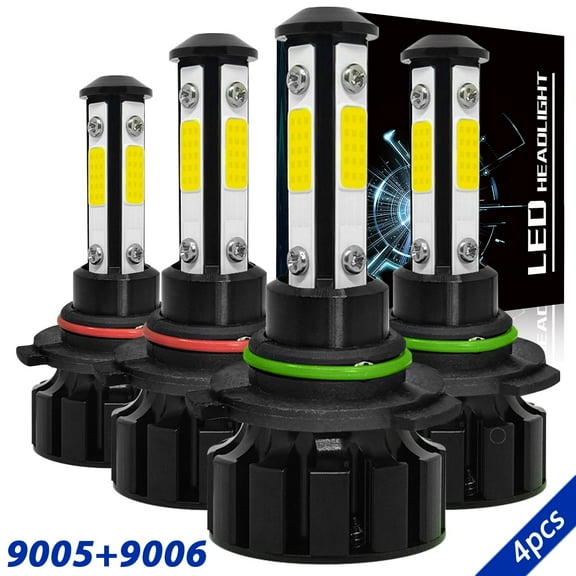 LED Headlight Bulbs Kit High Low Beam White for 1997-2004 Chevrolet Corvette 1998 1999 2000 2001 2002 2003