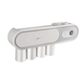 thumbnail image 2 of pitrice Electric Toothbrush Holder Rechargeable Bathroom Wall Mounted Toothpaste Squeezer Dispenser Detachable Washable Rack Shelf Type 2 Gray White, 2 of 9