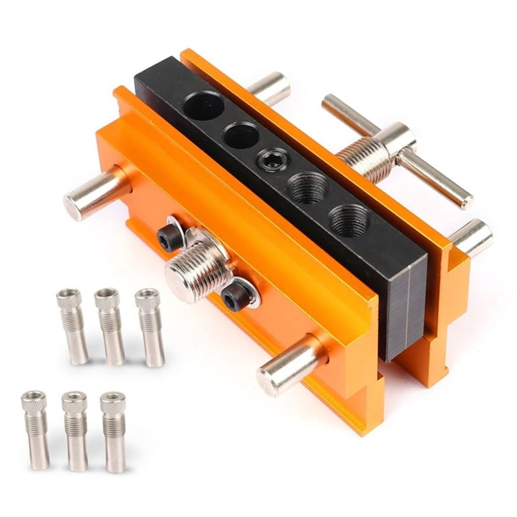 Centering Doweling Jig Widen Wood Dowel Jig Drill Jig for Straight Holes 6 Drill Guide Bushings Set