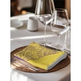 thumbnail image 6 of Conch Mandalas Cloth Napkins Set of 4 Reusable Dinner Napkins, Boho Modern Yellow Purple Abstract Stripe Cocktail Napkin Washable Table Napkins for Wedding/Holiday Party/Baby Shower 20"x20", 6 of 7