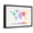 Black Frame, variant on Art.com Watercolour Political Map of the World Stretched Canvas Print Wall Art by Michael Tompsett, 18" x 12"