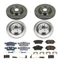 thumbnail image 3 of Power Stop Front and Rear Stock Replacement Brake Pad and Rotor Kit KOE7445, 3 of 8
