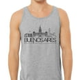 thumbnail image 2 of Skyline Buenos Aires Argentina Tank Top Unisex Small Grey, 2 of 5