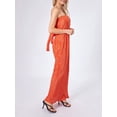 thumbnail image 4 of Douhoow Women Pleated Floral Tube Dress Sleeveless Off Shoulder Long Dress Backless Slim Fit Sundress, 4 of 8