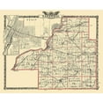 thumbnail image 2 of Warner 24x20 Gold Ornate Wood Framed with Double Matting Museum Art Print Titled - Tazewell Illinois Landowner - Warner 1876, 2 of 4