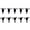 Black, variant on SDFGTstore 10pack Electric Guitar String Tree Guide Retainers Chrome String Guides
