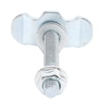 thumbnail image 1 of 10 Pcs Écrou à Double Crantail Fileté pour Rail, Points de Fixation Robustes, Acier au Carbone Galvanisé, Charge de Travail de 2200lbs pour Camionnette, 1 of 7
