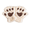 Beige, variant on Fingerless Gloves Weatherproof Furry Paws Fast-Dry Winter Gloves Men Wrist Guard White