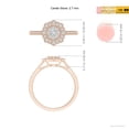 thumbnail image 4 of ANGARA Natural Pressure-Set Diamond Floral Engagement Ring in 14K Rose Gold for Women (Size-2.7mm| Color-H| Clarity-SI2) | April Birthstone, Anniversary, Jewelry Gift for Women | Natural Diamond Ring, 4 of 8