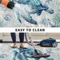 thumbnail image 5 of Teal Turtle Coastal Outdoor Rug for Patio/Deck/Porch, Non-Slip Large Area Rug 5 x 8 Ft, Summer Beach Coral Nautical Ocean Indoor Outdoor Rugs Washable Area Rugs, Reversible Camping Rug Carpet Runner, 5 of 8