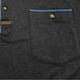 thumbnail image 4 of pstuiky camisetas de hombre, Blusa de manga corta con cuello vuelto, bolsillos y botones de colores lisos para hombre camisetas de hombre s, 4 of 8