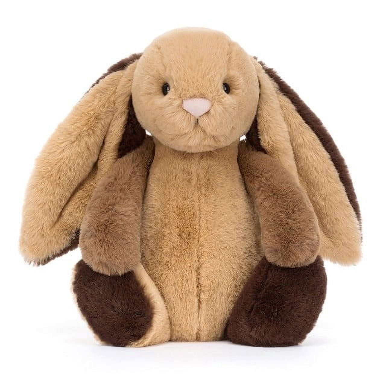 Jellycat Bashful Patchwork Brown Bunny Plush Toys - 2025 Latest Classic Children's Gif,Holiday Gifts for Women - Coffee/12.20in