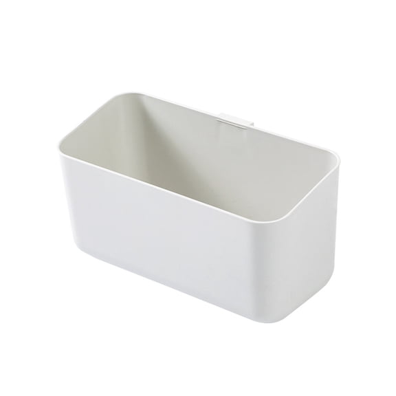 Plastic Storage Basket, Perforation-Free Hanging Storage Basket, Plastic Storage Box for Kitchen, Bathroom, Bedroom