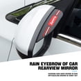 thumbnail image 2 of 2PCS Car Rear View Mirror Rain Eyebrows, Sports Auto Side Mirror Rainproof Guard, Waterproof PVC Rearview Mirror Rain Visor Smoke Cover, Car Exterior Accessories for Most Vehicles,Transparent Monster, 2 of 6