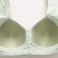 thumbnail image 6 of WCJM Embroide Nylon,Spandex Grey Red Floral Bra Bra For Women Front Buckle Underwear Full Coverage Padded Wireless Plus Size Thin Stretchable Tank Top Bra, 6 of 7