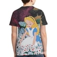 thumbnail image 2 of Alice In Wonderland Boys Girls T-Shirt 3d Print Graphic Short Sleeve Tee Shirt Tops For Kids Teens, 2 of 7