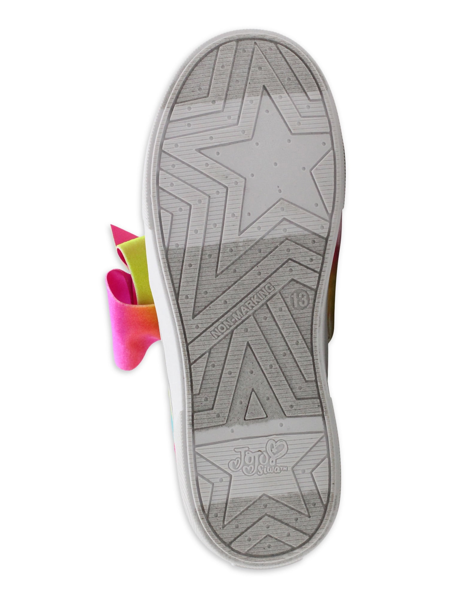 Nickelodon Jojo Siwa Little Girl & Big Girl Neon Athletic High Top Sneaker