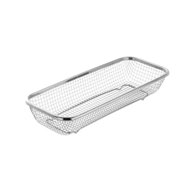 Rack Storage Tray for Kitchen Utensils and Silverware | Durable Stainless Steel Organizer for Dishware Accessories