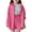Hot Pink, variant on WhouRiu Little Girls Outfits Solid Long Sleeve Shirt Elastic Waist Shorts Children Spring Summer Loose Outfit Set Green,Sizes 5-6