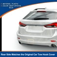thumbnail image 3 of Cubierta del gancho de remolque del parachoques trasero derecho del lado del pasajero de Unique Bargains, compatible con Mazda 6 Atenza 2018-2021 - Azul cristal profundo, 3 of 6