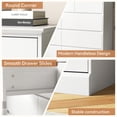 thumbnail image 5 of 9 Drawers Dresser for Bedroom, Wood Chest of Drawers, Wide Closet Storage Dressers Organizer for Hallway, TV Stand for Living Room, White, 5 of 11