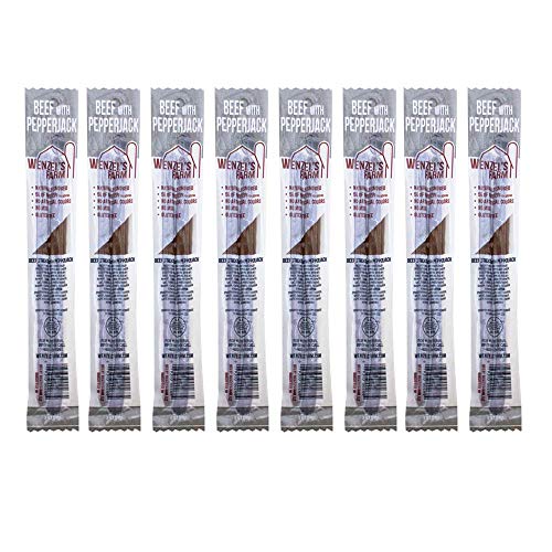 Wenzel's Farm Beef with Pepperjack Sticks â”‚Snack Sticks Flavorful