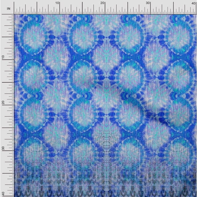 Soimoi Rayon Fabric Tie & Dye Panel Print Fabric by Yard 42 Inch Wide