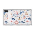 thumbnail image 2 of JIALIOU Nylon Trifold Card Wallet with ID Window Zipper Pocket for Men Women Teen Dolphin Sailboat Starfish Fish, 2 of 7