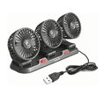 thumbnail image 1 of 360 Grados Tres Ventilador Para Auto Tablero Carro Coche Usb Lab.G, Negro, 1 of 5