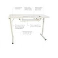thumbnail image 6 of Sewingrite Foldable Sewing Craft Hobby Utility Table - White, 6 of 7
