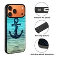 thumbnail image 2 of WIRESTER Shockproof Soft Rubber Cover Case for Apple iPhone 17 Pro Max 6.9" 2025, Blue Anchor Wood, 2 of 5